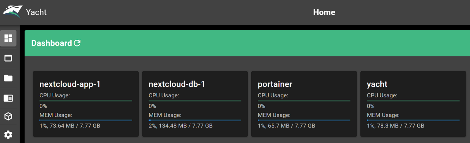 yacht docker vs