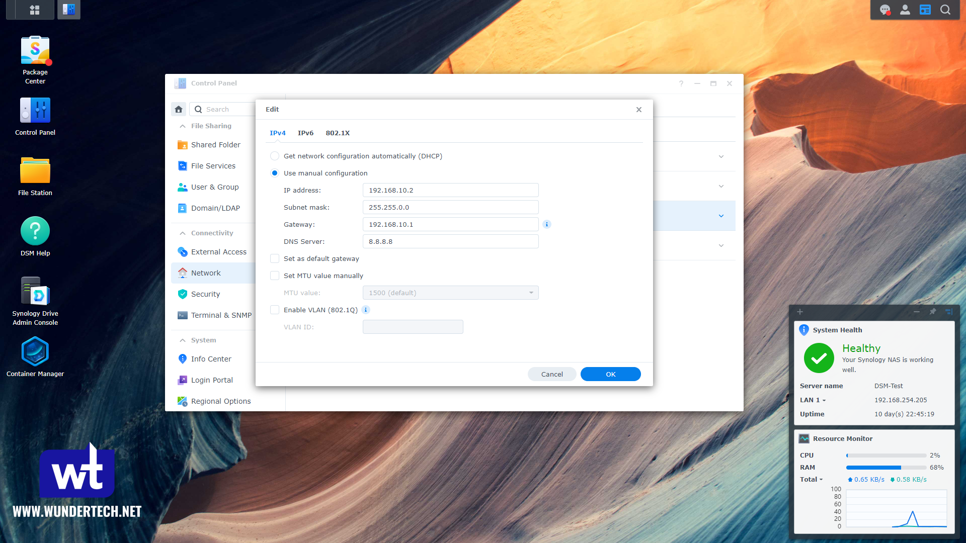 10GbE setup on a synology nas