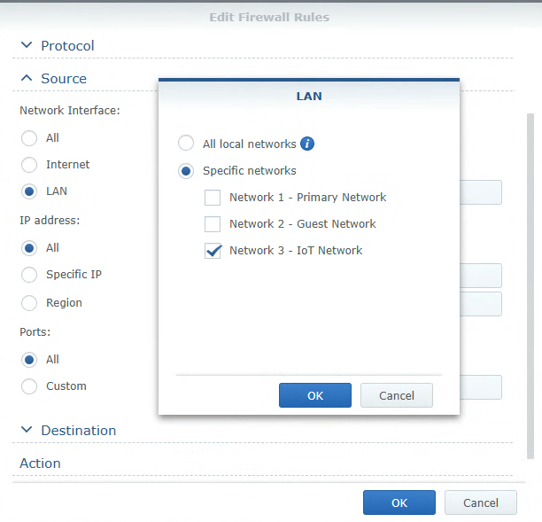 source firewall rules