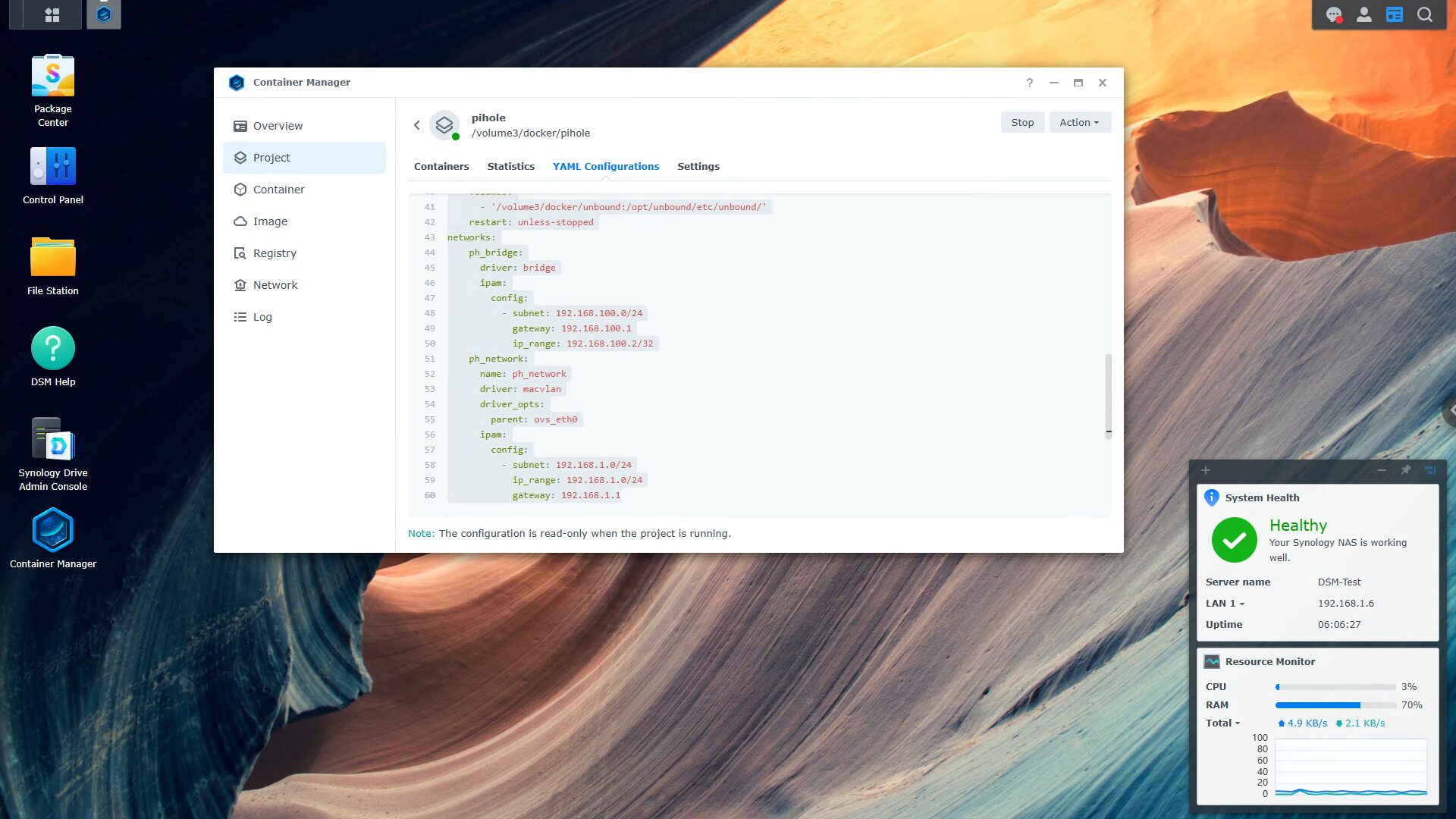 synology nas pihole and unbound setup