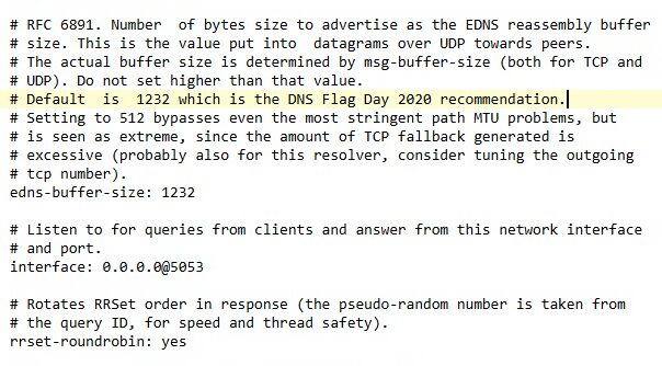 modifying the dns port